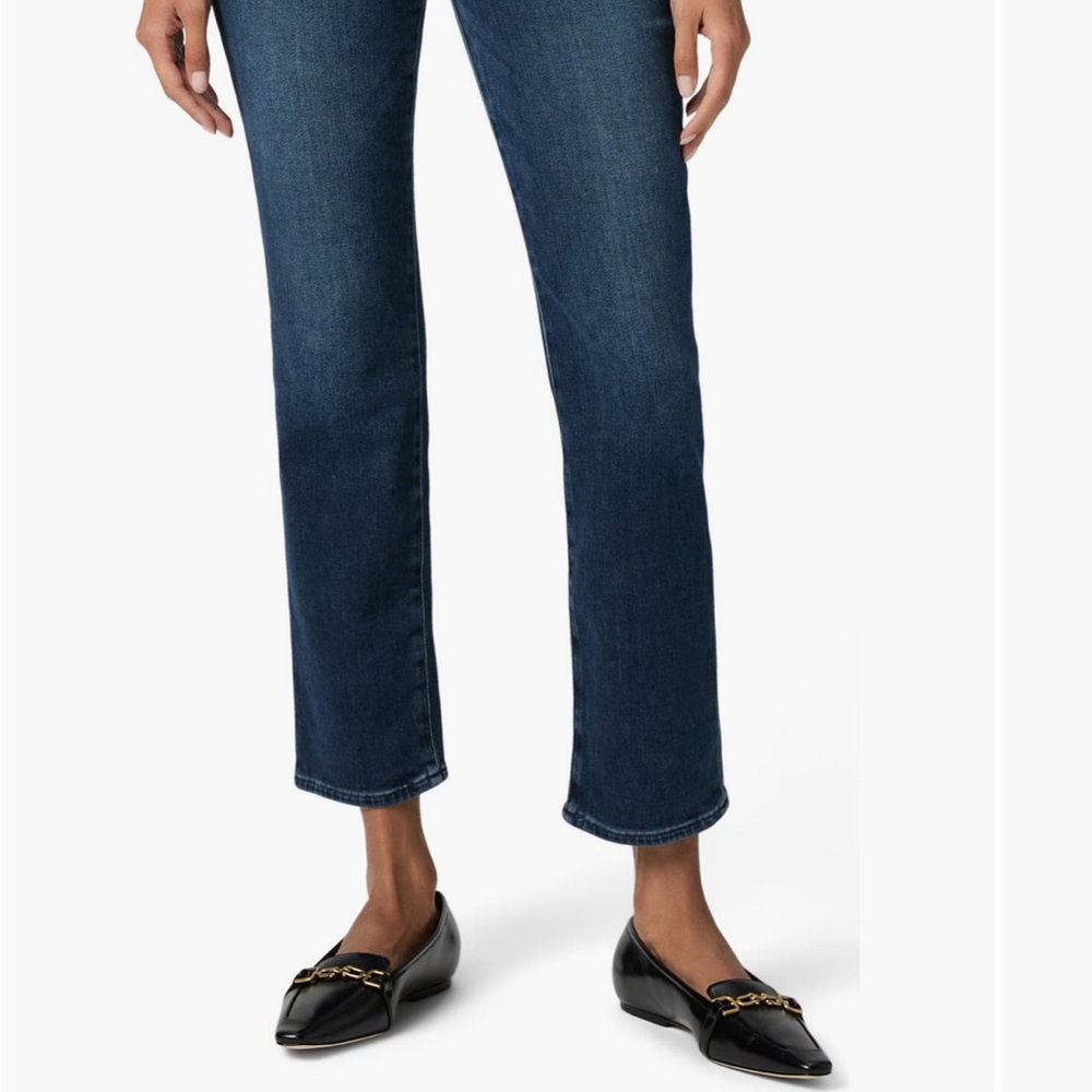 PAIGE Dark Blue Straight Leg Jeans - Picture 2 of 8